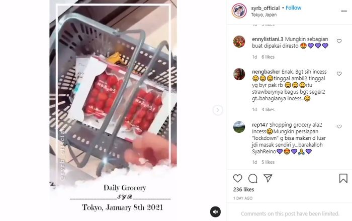 Syahrini belanja di Jepang