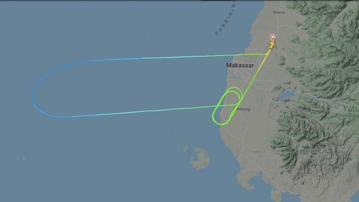 Jejak terakhir pesawat lain Sriwijaya Air yang beroperasi sebelum SJ182.