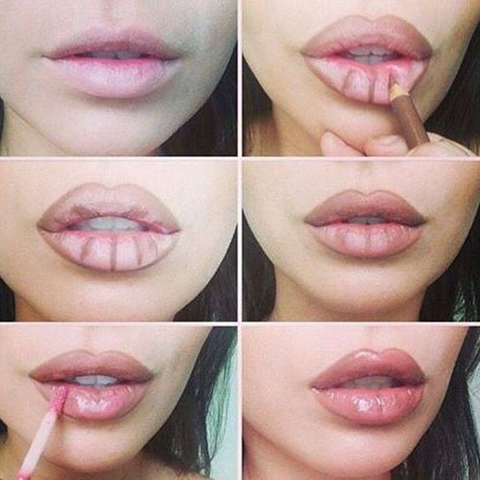 Langkah menggunakan lip liner