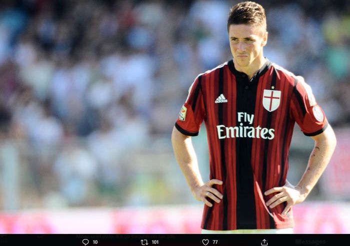 Fernando Torres saat masih berseragam AC Milan.