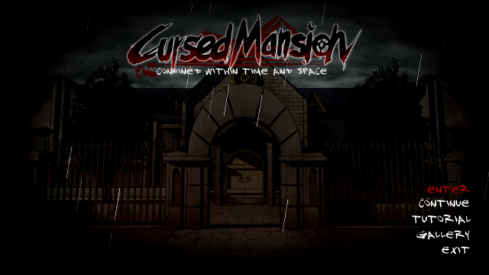 Cursed Mansion Main Menu UI