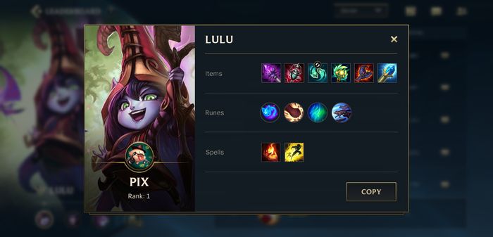 Recommended Build Champion Lulu Support League of Legends: Wild Rift -  Online Games