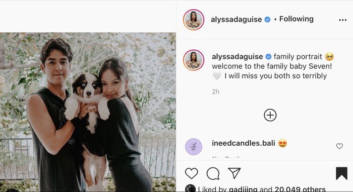 Unggahan foto dalam Instagram <a href='https://kupang.tribunnews.com/tag/alyssa-daguise' title='Alyssa Daguise'>Alyssa Daguise</a> 