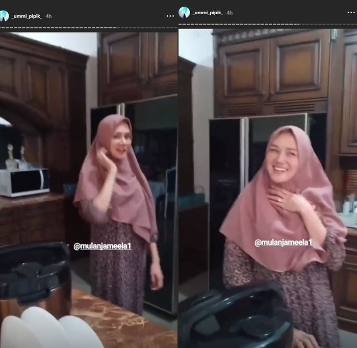 Penampilan Mulan Jameela tanpa makeup