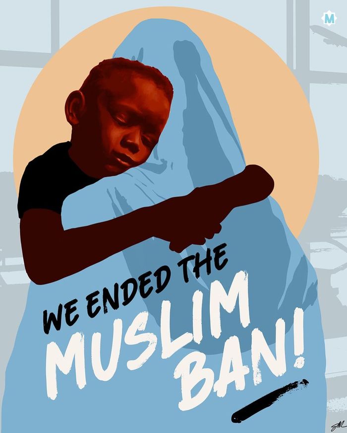 Presiden Joe Biden menghapus kebijakan Donald Trump terkait Muslim Ban.