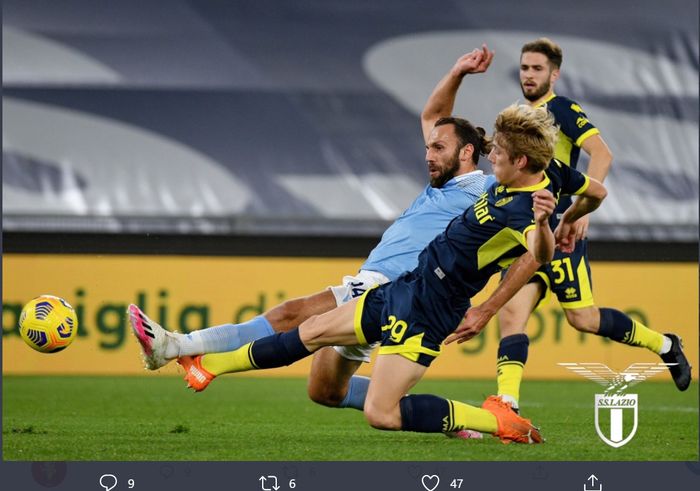 Laga Lazio vs Parma di babak 16 besar Coppa Italia, Kamis (21/1/2021) di Stadion Olimpico Roma.