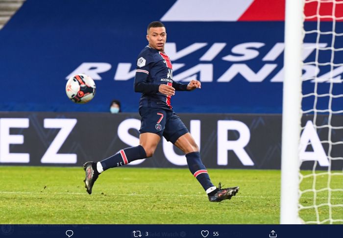 Penyerang Paris Saint-Germain, Kylian Mbappe, terus diperbincangkan soal masa depannya.