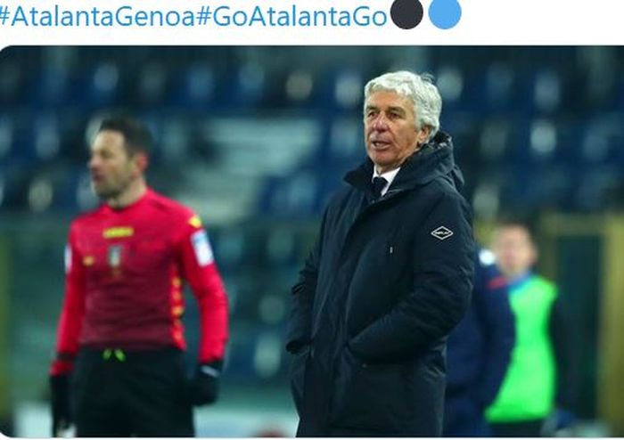 Pelatih Atalanta, Gian Piero Gasperini.