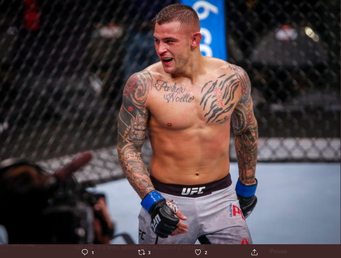 Petarung kelas ringan UFC, Dustin Poirier. 