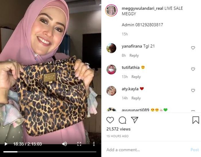 Meggy Wulandari jualan baju hingga perhiasan