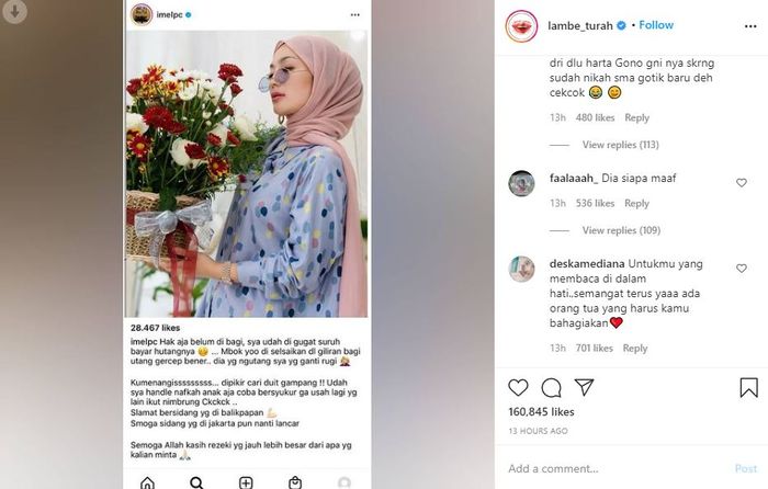 Postingan imel
