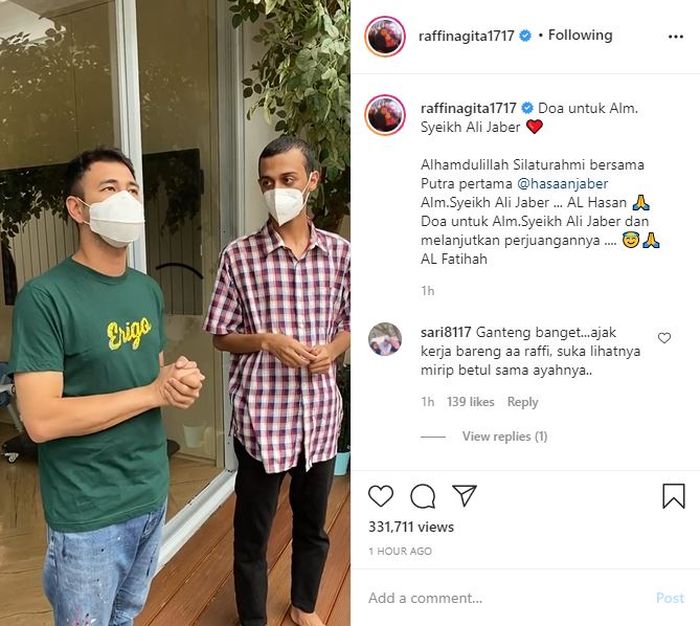 Hasan Ali Jaber bersama Raffi Ahmad