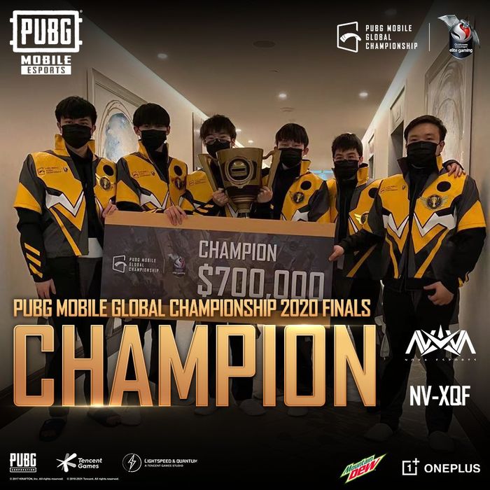 Nova Esports (NVXQF) managed to win and become the world champion in the PMGC 2020 competition.