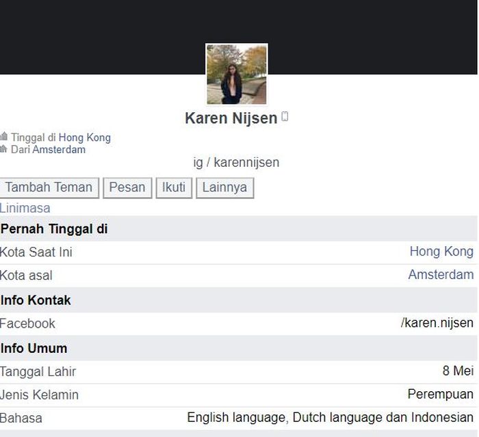 Karen Nijsen menguasai 3 bahasa