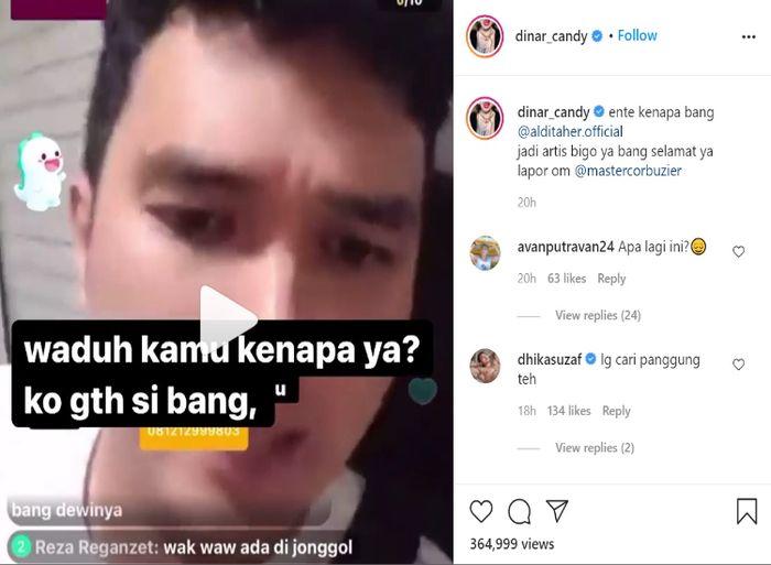 Unggahan <a href='https://jambi.tribunnews.com/tag/dinar-candy' title='Dinar Candy'>Dinar Candy</a>