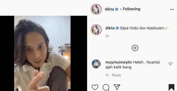 Meski Foto Yang Diunggah Buram Dan Miliki Resolusi Rendah Dikta Tetap Jadi Target Halu Netizen Saya Rindu Masnya