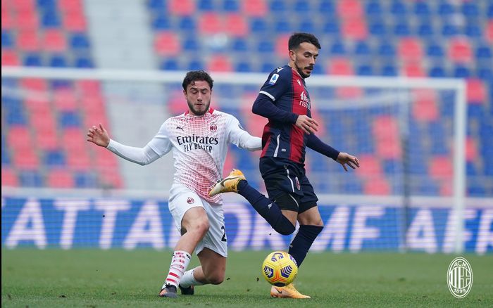 Duel AC Milan kontra Bologna dalam laga pekan ke-20 Liga Italia 2020-2021, Sabtu (30/1/2021) pukul 21.00 WIB  di Stadion Renato Dall'Ara
