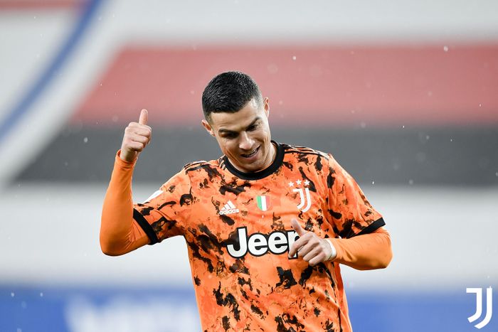Megabintang Juventus, Cristiano Ronaldo, dalam laga melawan Sampdoria pada pekan ke-20, Senin (31/1/2021) waktu setempat atau Minggu pukul 00.00 WIB.