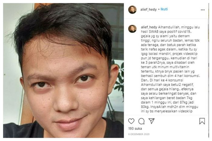 Mantan Jenita Jnaet sempat terkena Covid-19