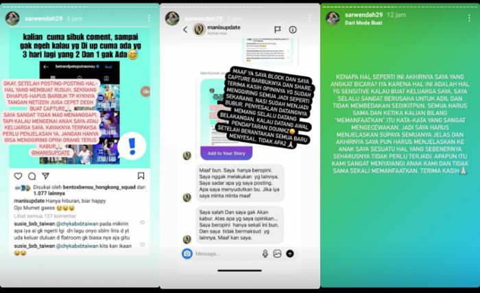 Postingan Sarwendah usai dituding memanfaatkan Betrand Peto