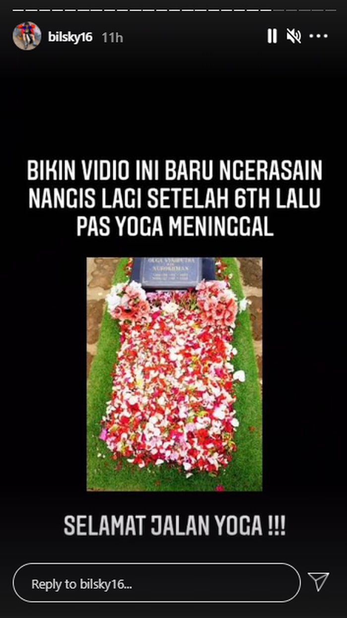 angkap Layar unggahan story <a href='https://palembang.tribunnews.com/tag/billy' title='Billy'>Billy</a> Syahputra