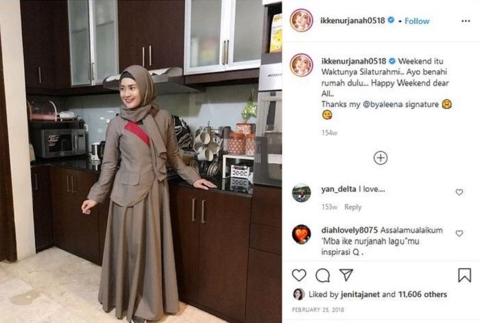 Dapur Ikke Nurjanah yang baru saja lepas status janda
