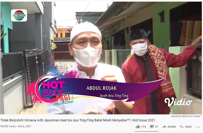 Abdul Rozak angkat bicara.