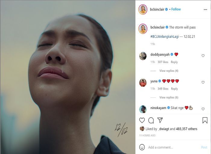 Unggahan <a href='https://palembang.tribunnews.com/tag/bcl' title='BCL'>BCL</a> menjelang satu tahun <a href='https://palembang.tribunnews.com/tag/ashraf-sinclair' title='Ashraf Sinclair'>Ashraf Sinclair</a>
