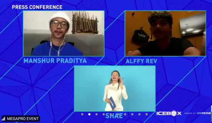 Tangkapan layar Press Conference ICEBOX