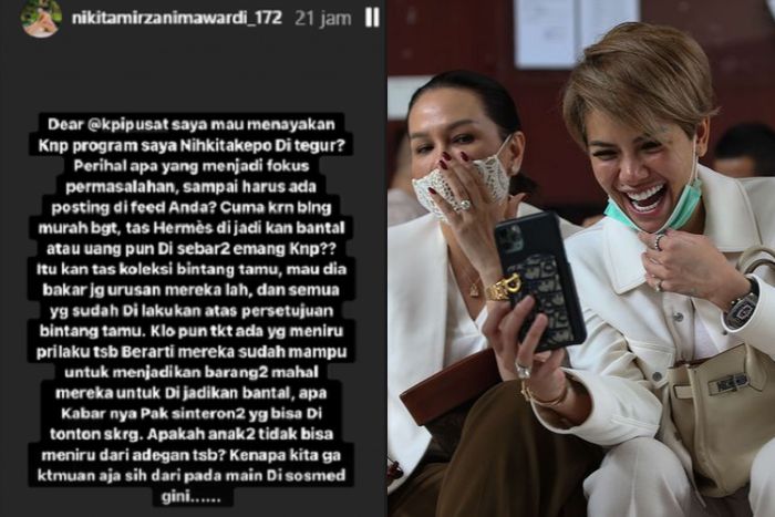 Nikita Mirzani mencak-mencak kena tegur KPI