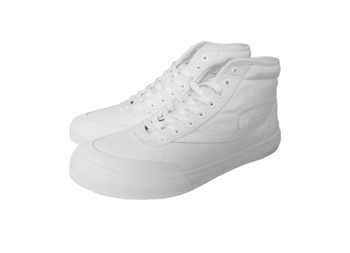 white branded sneakers