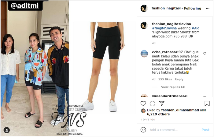 Tampil hanya pakai kolor dengan kemeja, Nagita Slavina sukses tuai komentar usai harga asli celana pendeknya diketahui.