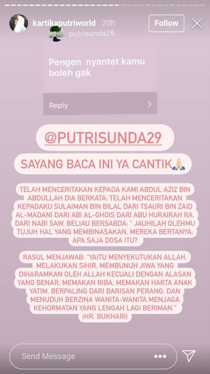 Panen Hujatan Dan Kecaman Netizen Buntut Perseteruan Dengan Dr Richard Lee Kartika Putri Jawab Pertanyaan Netizen Yang Ingin Kirim Santet Padanya