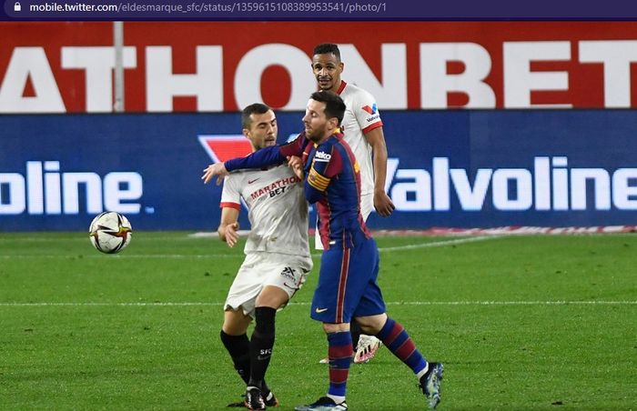 Megabintang Barcelona, Lionel Messi, kembali menyerang lawan ketika melawat ke markas Sevilla dalam laga leg pertama semifinal Copa del Rey 2020-2021 Rabu (10/2/2021) waktu setempat atau Kamis pukul 03.00 WIB.