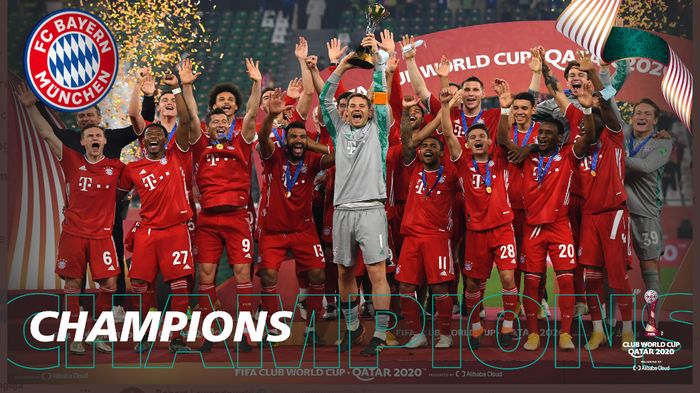 Bayern Muenchen juara Piala Dunia Klub 2020 setelah menekuk Tigres pada final di Qatar, 12 Februari 2021.