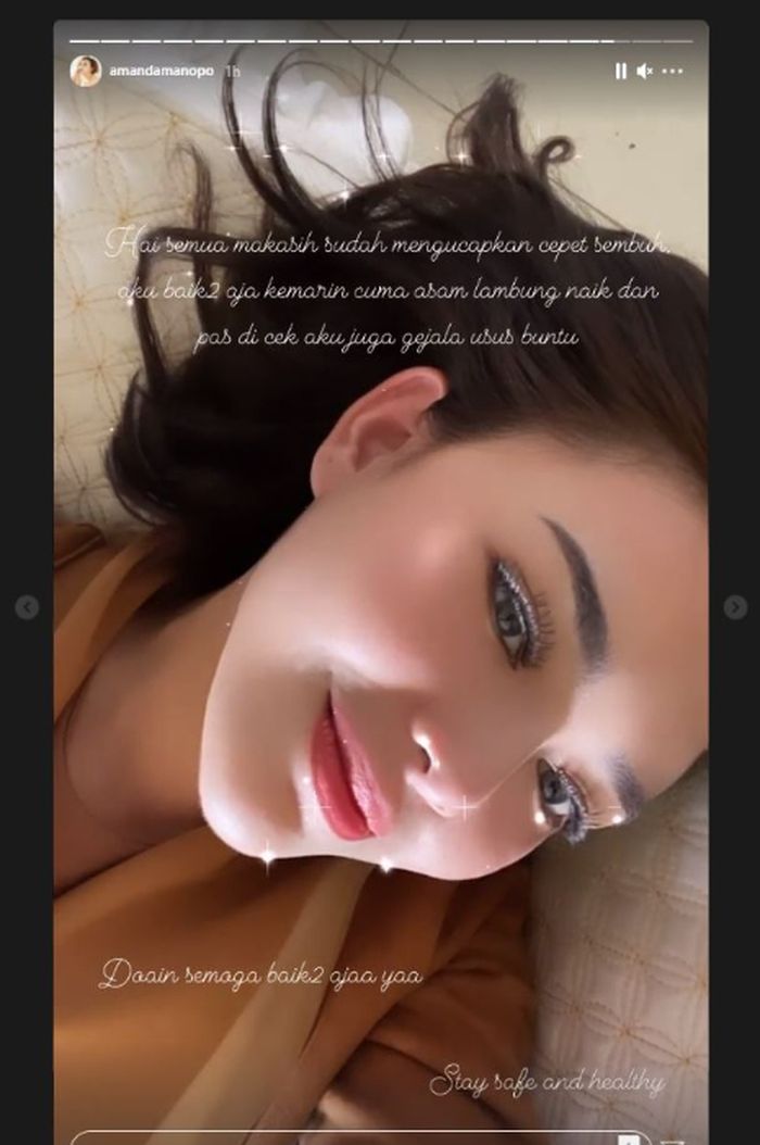 Kondisi kesehatan Amanda Manopo
