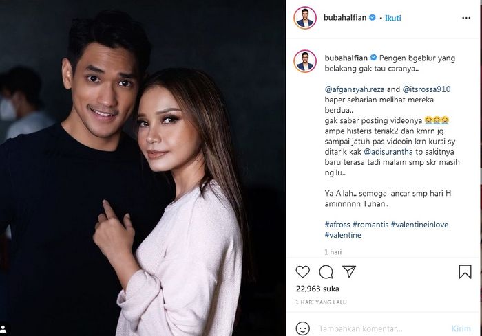 Afgan Syahreza dan <a href='https://kupang.tribunnews.com/tag/rossa' title='Rossa'>Rossa</a>