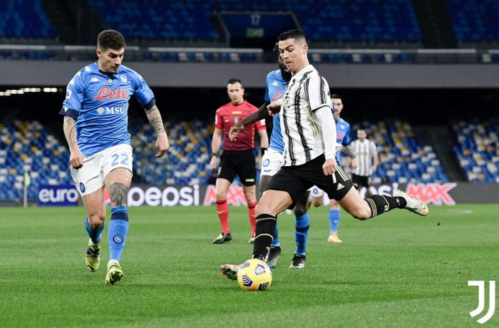 Juventus harus mengakui keunggulan 1-0 Napoli pada laga pekan ke-22 Liga Italia 2020-2021.