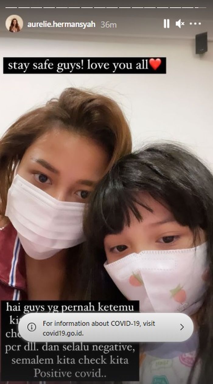 Aurel Hermansyah ingatkan siapapun yang bertemu dengan keluarganya agar segera test Covid-19. 