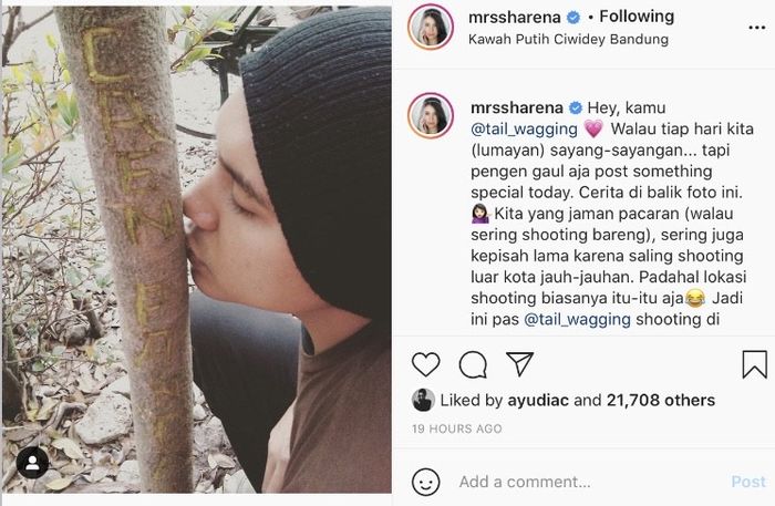 Sharena Delon bongkar kisah zaman pacarannya bareng sang suami