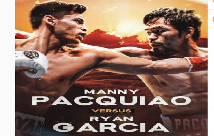 Poster Ryan Garcia vs Manny Pacquiao yang di unggah Ryan Garcia di media sosial Instagram (25/1/2021)