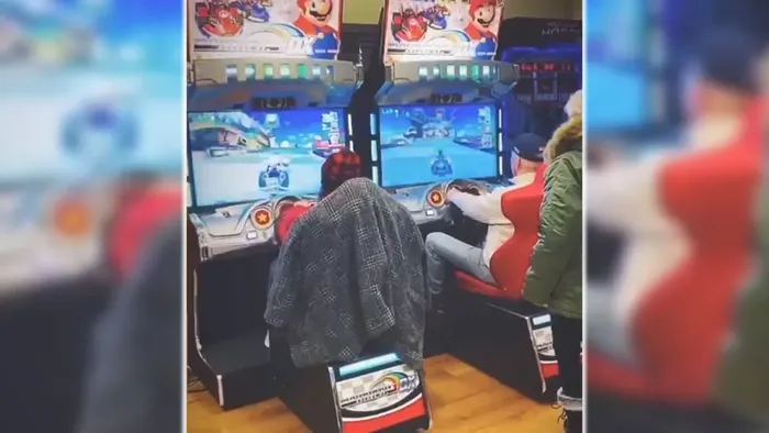 Naomi Biden's Instastory while playing Mario Kart with Joe Biden