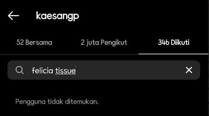 Kaesang dan Felicia Tissue dikabarkan saling unfollow