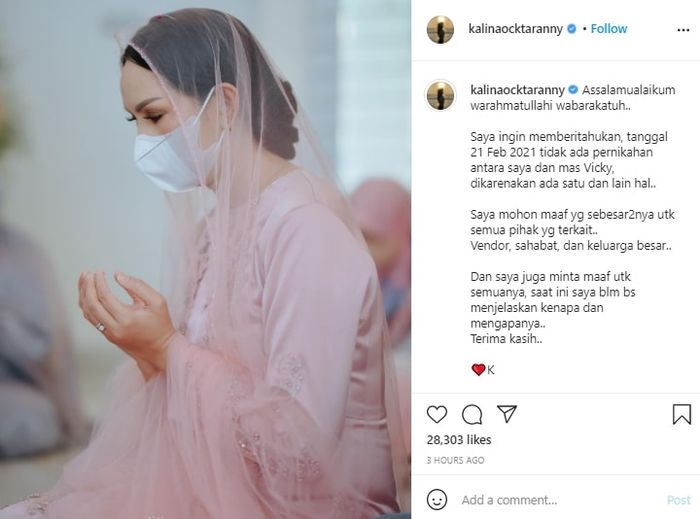 Unggahan Kalina Ocktaranny