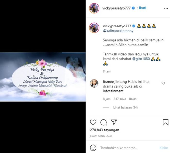 Unggahan <a href='https://palembang.tribunnews.com/tag/vicky-prasetyo' title='Vicky Prasetyo'>Vicky Prasetyo</a>
