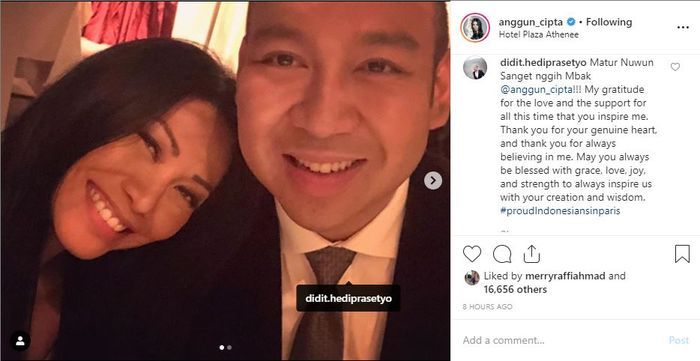 Penyanyi internasional Anggun C Sasmi bongkar sifat asli anak Prabowo Subianto, Didit Prabowo