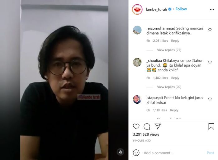 Video permintaan maaf Ayus.