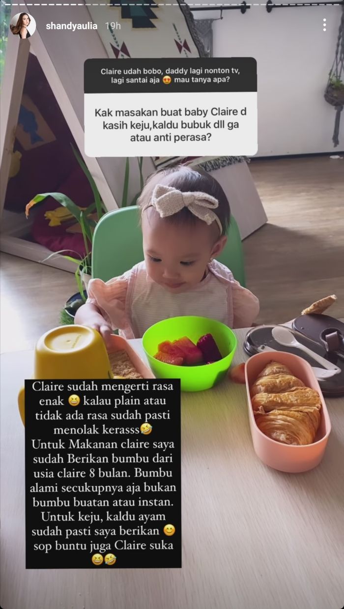 Shandy Aulia sering sekali berinteraksi dengan para penggemarnya melalui fitur tanya jawab di Instagram.