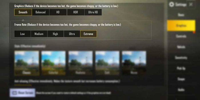 extreme PUBG mobile settings