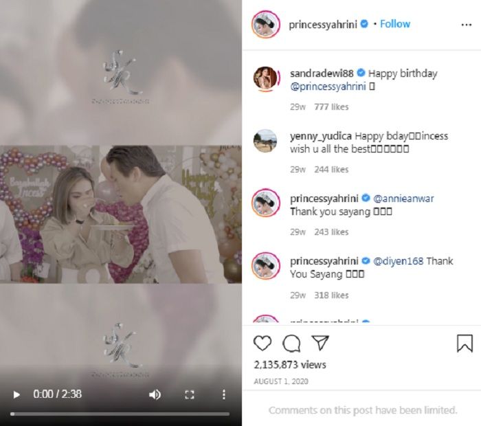 Pernah jadi mantan pacar Reino Barack, Sandra Dewi sempat ucapkan selamat ulang tahun untuk Syahrini